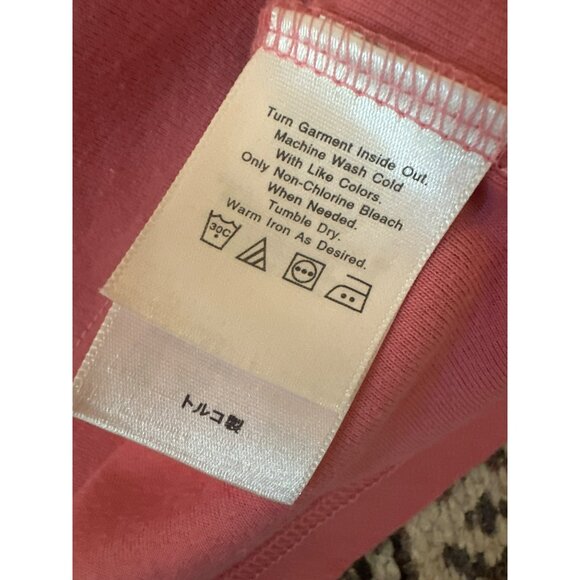 Eddie Bauer Women's Pink V-Neck T-Shirt Large Tall 100% Cotton Basic Classic - Picture 3 of 4